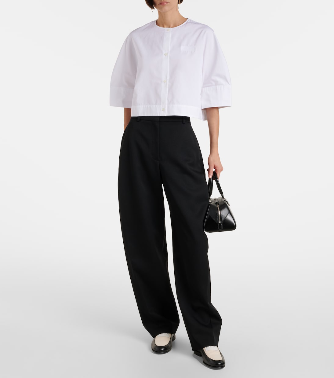 Cropped-Hemd aus Baumwollpopeline | Givenchy