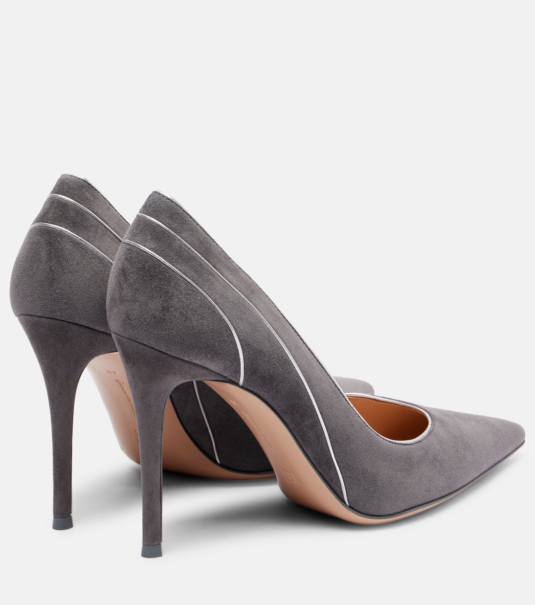Pointy 95绒面革高跟鞋 | Gianvito Rossi
