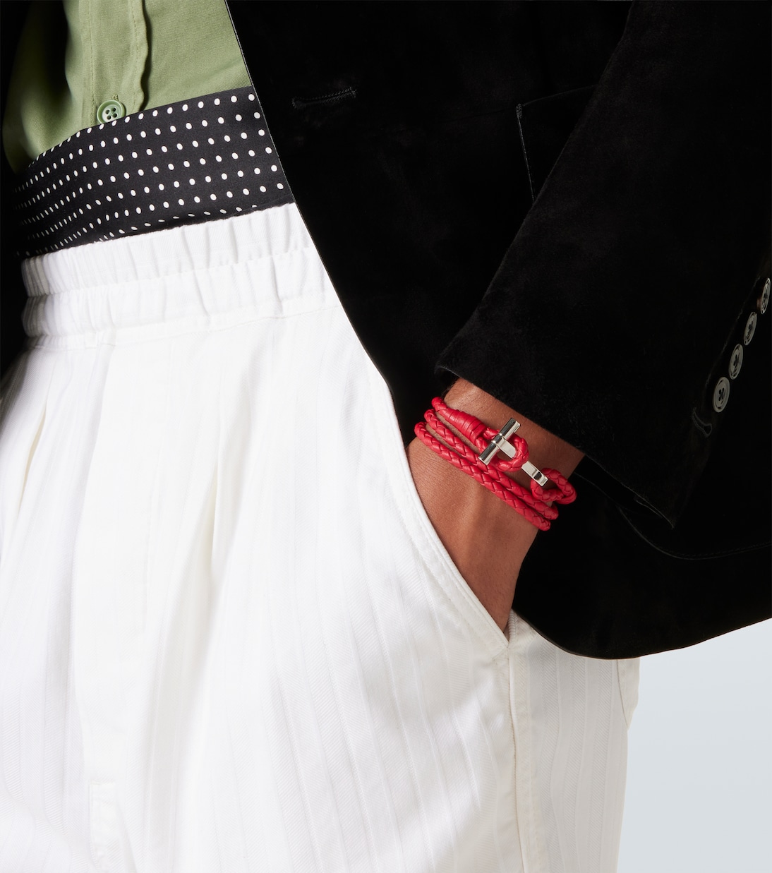 Armband T aus Leder | Tom Ford