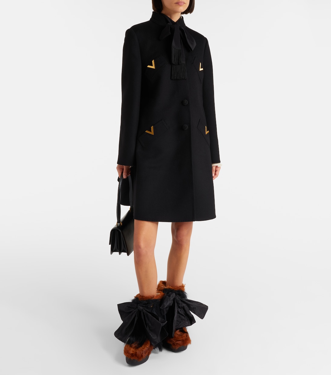 Snowish shearling snow boots | Valentino Garavani