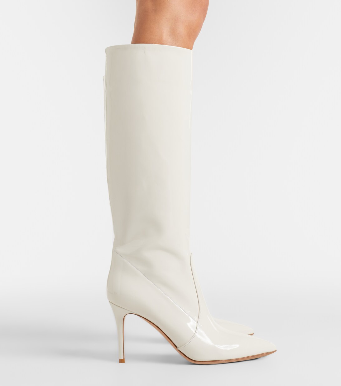 Hansen 85漆皮及膝靴 | Gianvito Rossi