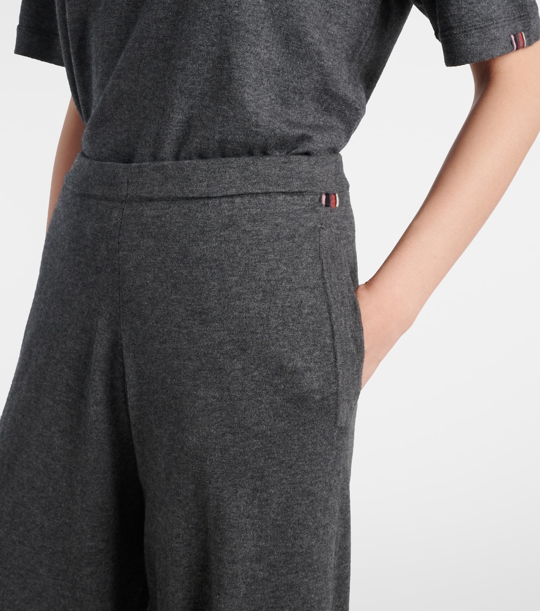 Pantalon N°353 Leisure droit en coton et cachemire | Extreme Cashmere