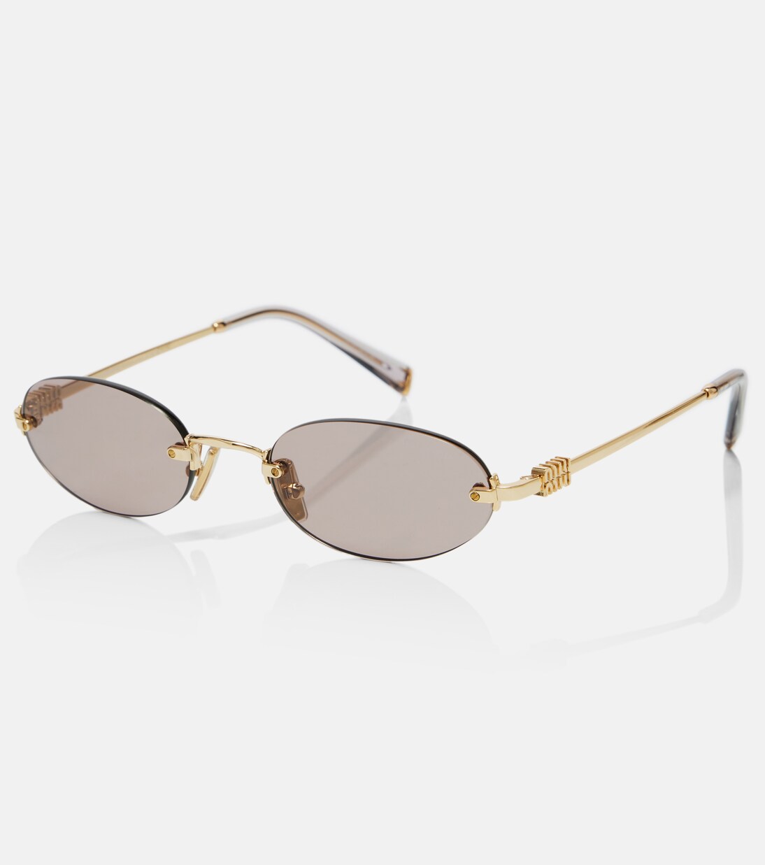 Logo oval sunglasses | Miu Miu