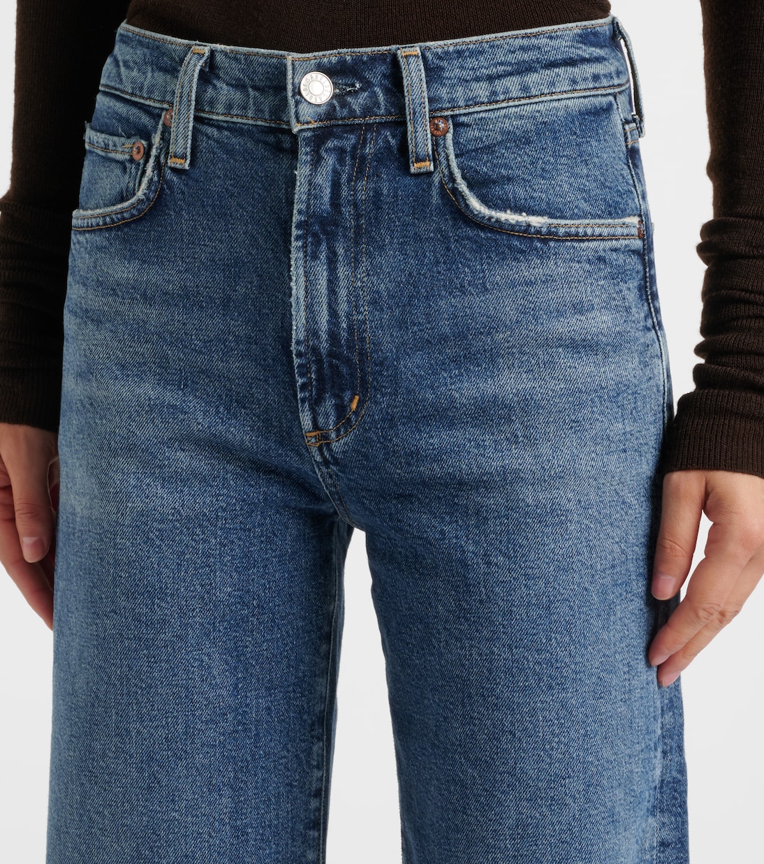 Harper mid-rise straight jeans | Agolde