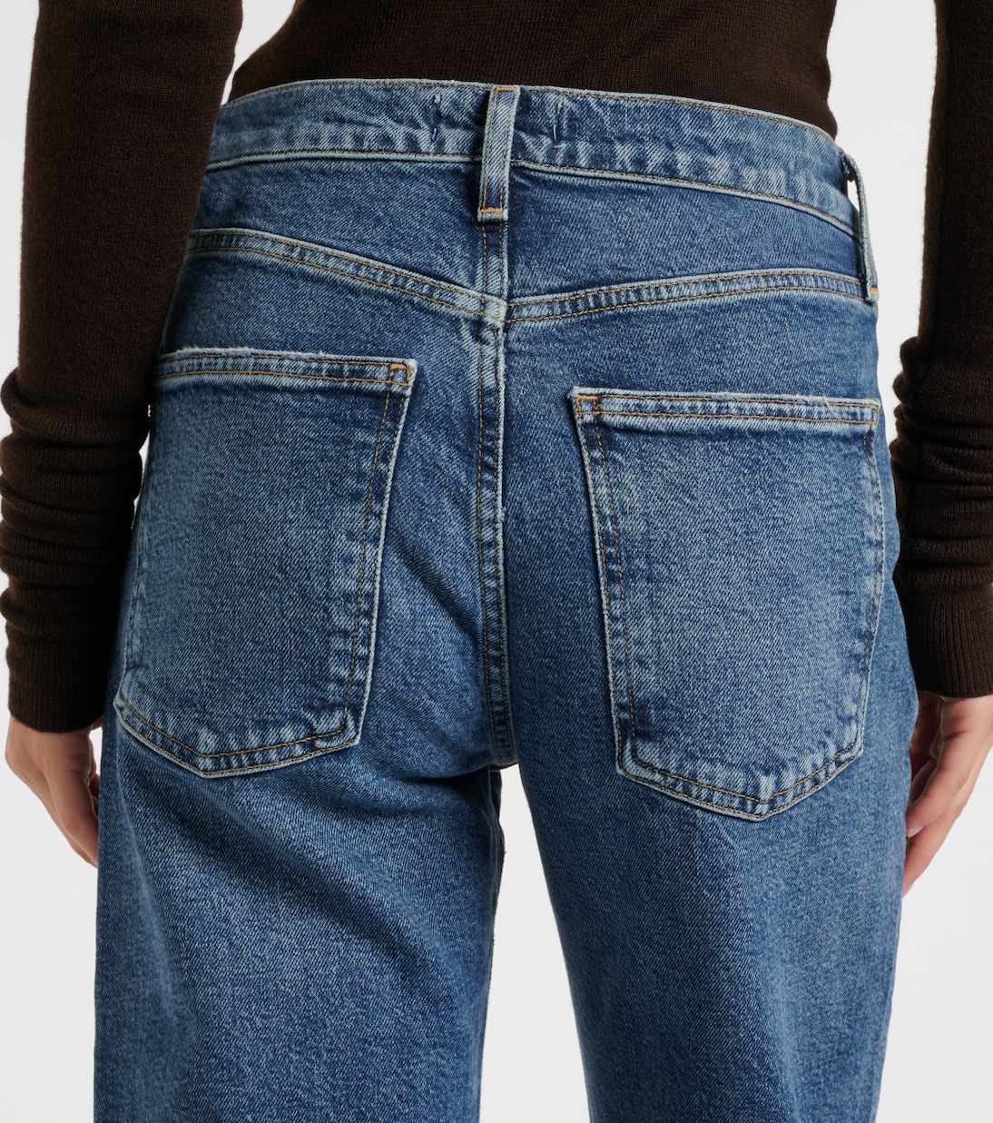 Harper mid-rise straight jeans | Agolde