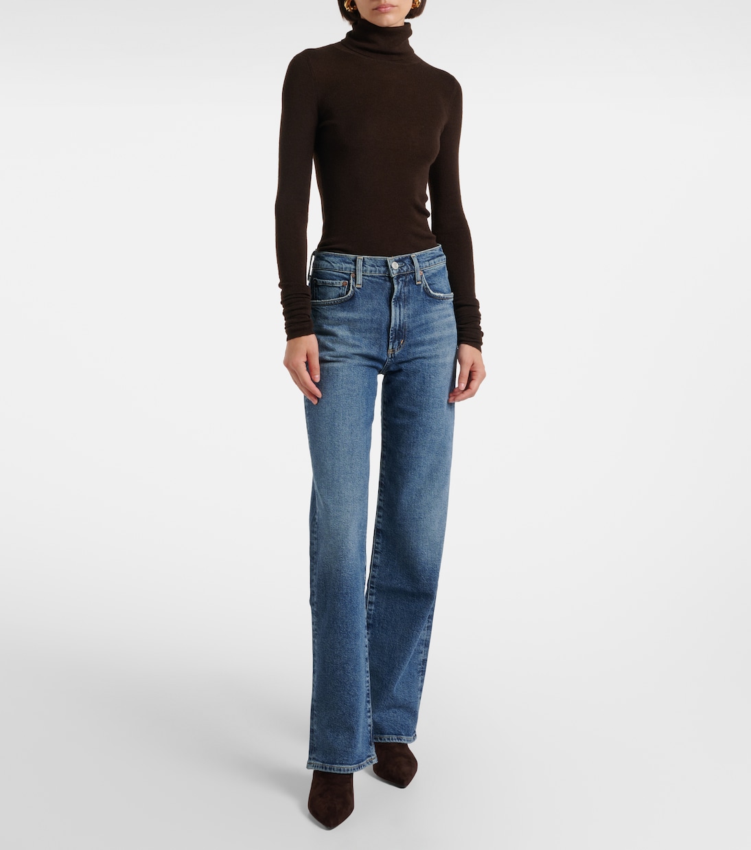 Harper mid-rise straight jeans | Agolde