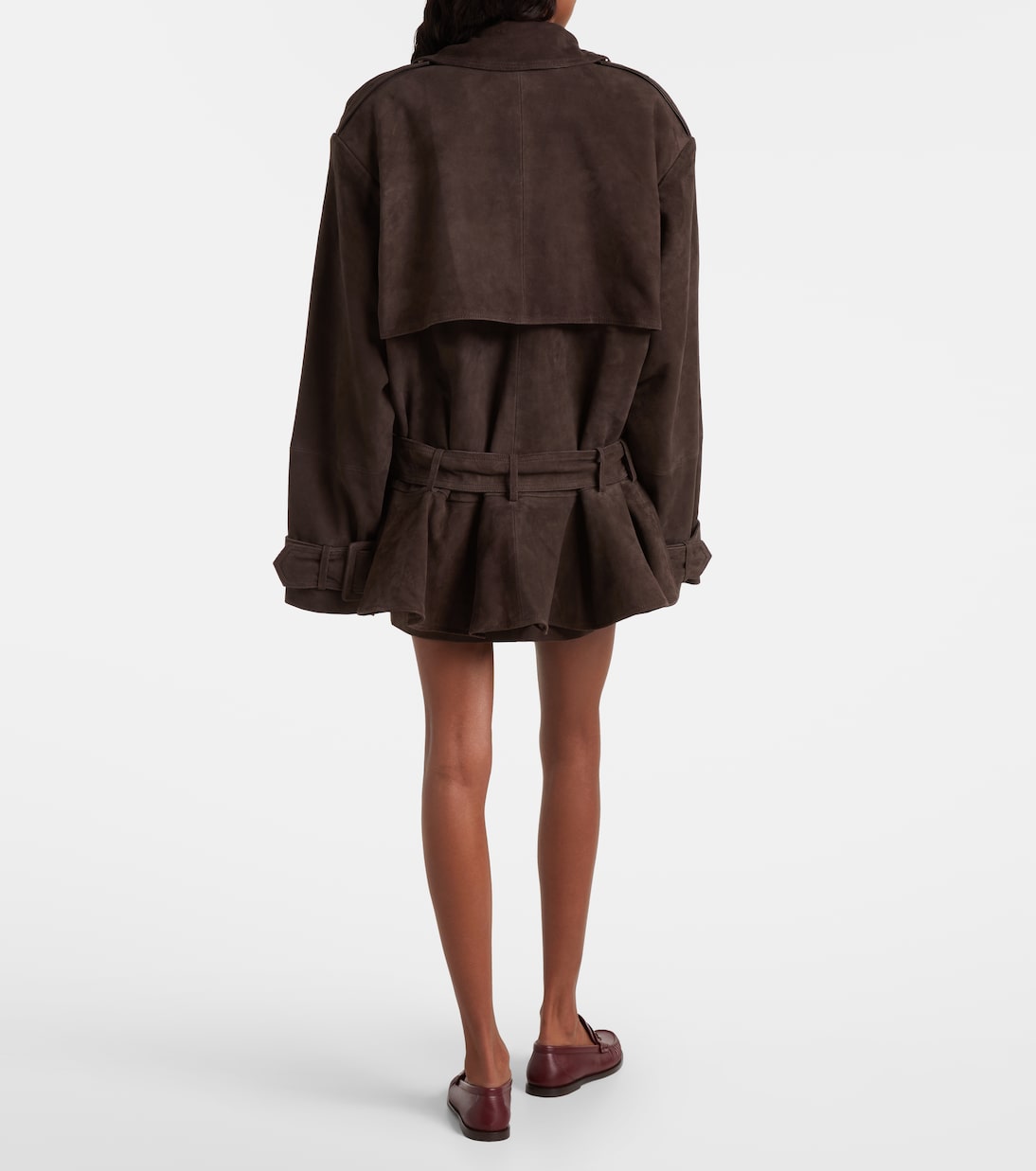 Chaqueta biker de ante oversized | Rotate