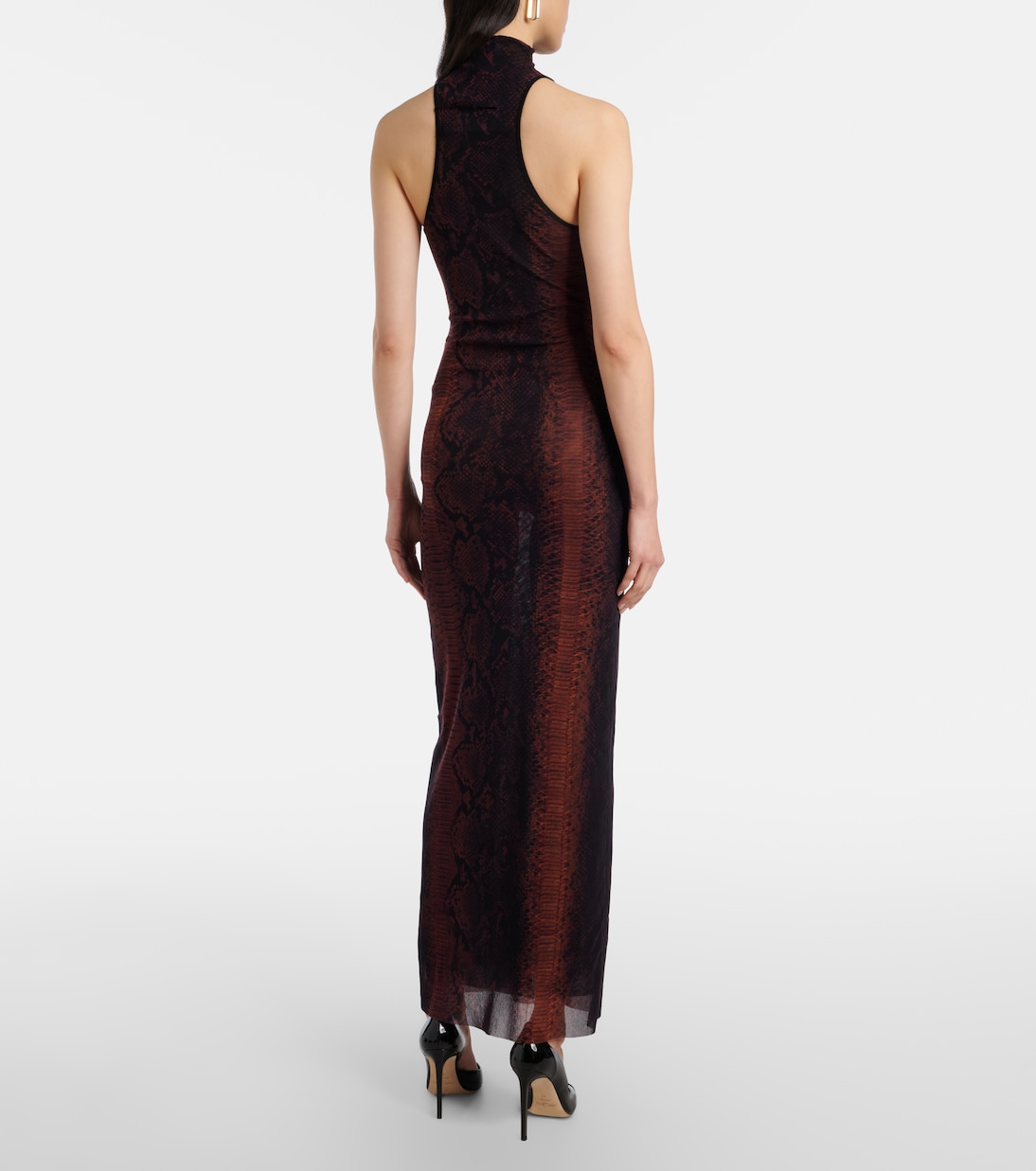 Snake-effect halterneck gown | Jean Paul Gaultier