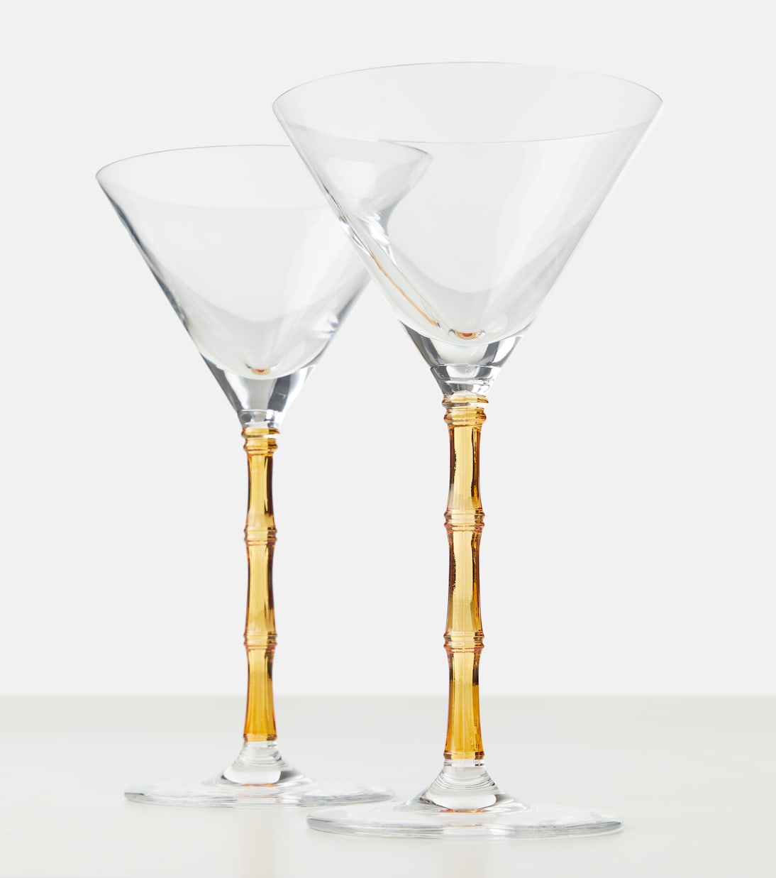 Bamboo set of 2 martini glasses | La DoubleJ