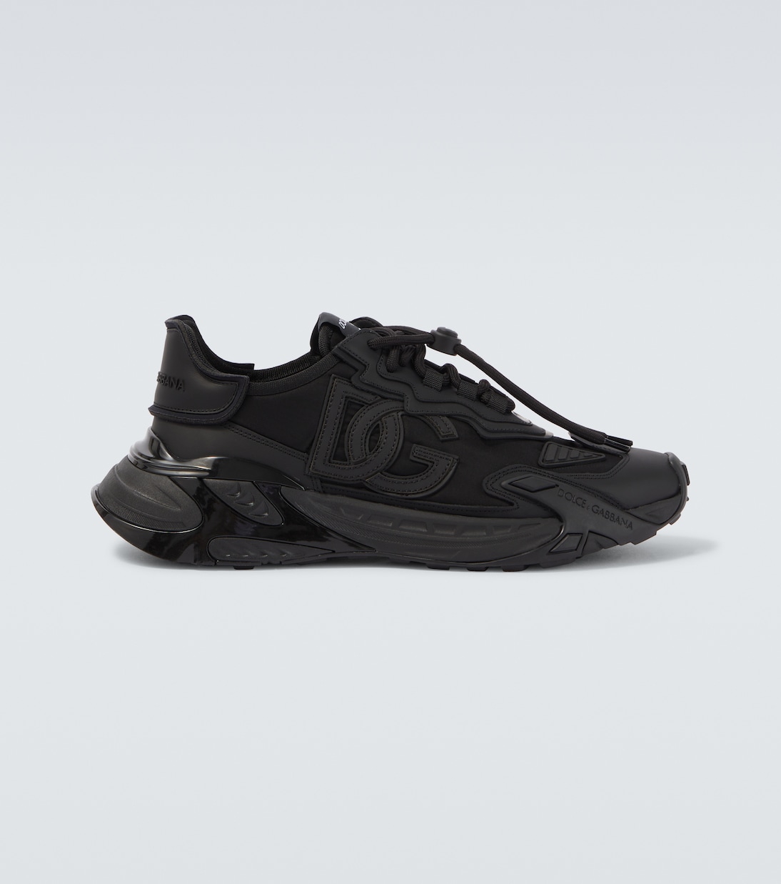 Leather-trimmed sneakers | Dolce&Gabbana