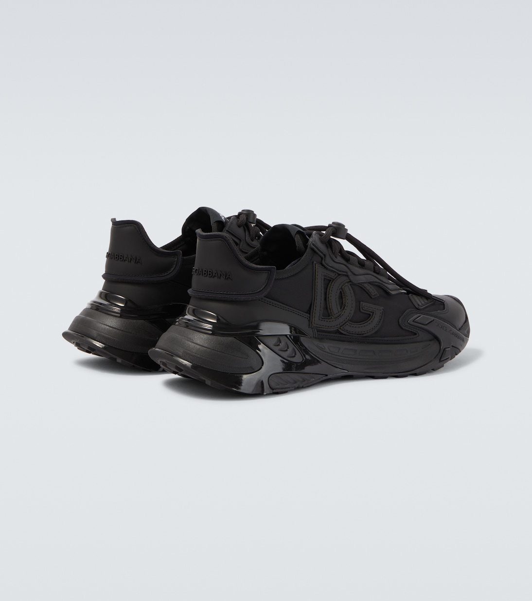 Leather-trimmed sneakers | Dolce&Gabbana