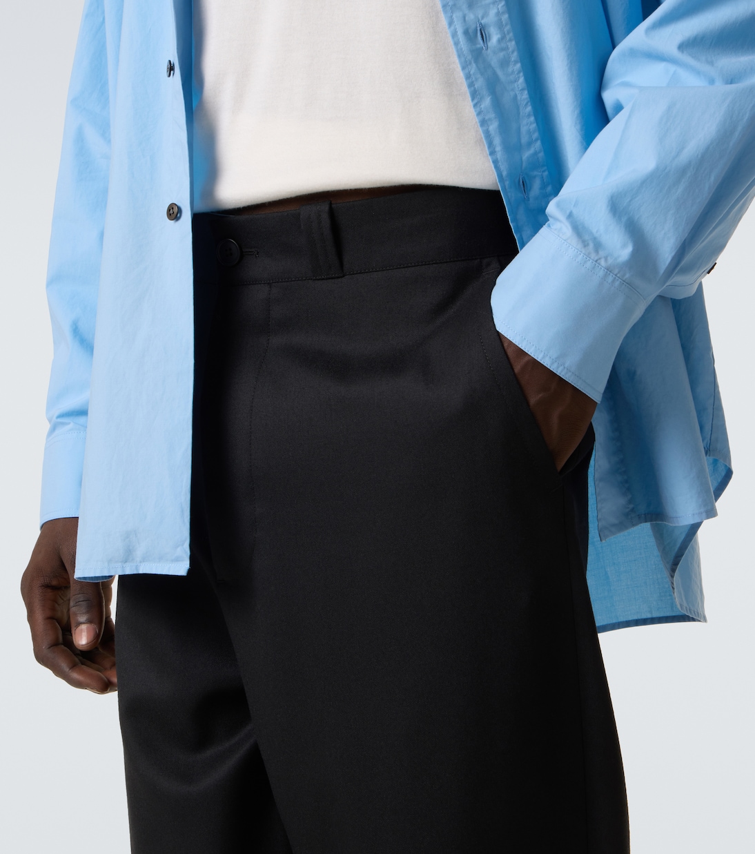 Ottis virgin wool straight pants | The Row