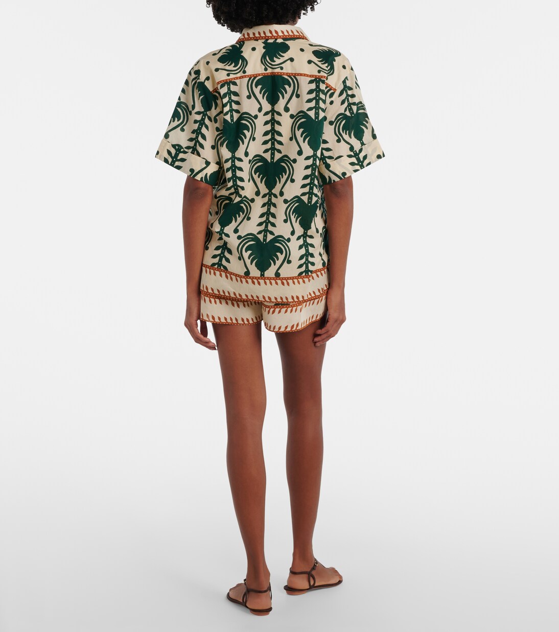 Linka shirred cotton shorts | Johanna Ortiz