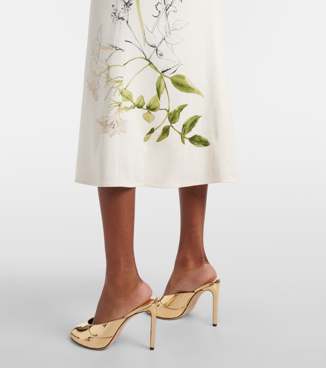 Floral midi dress | Monique Lhuillier
