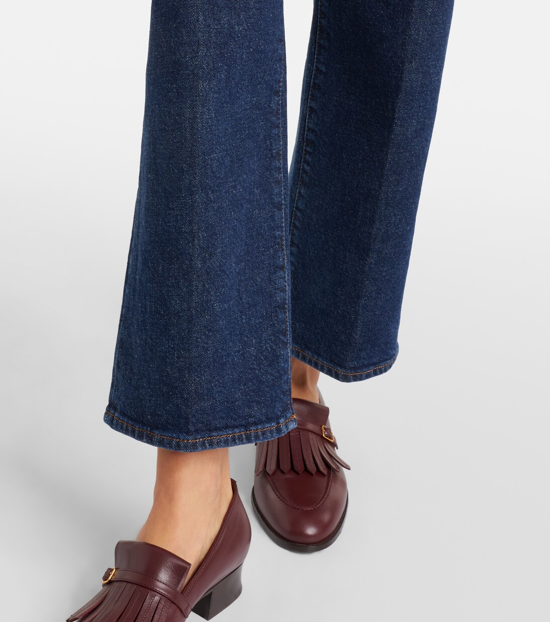 Cropped high-rise wide-leg jeans | Frame