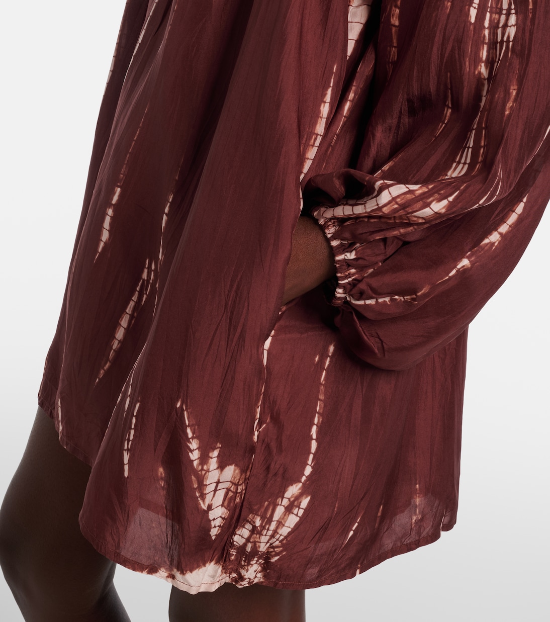 Abito midi Hailey in seta tie-dye | Anna Kosturova