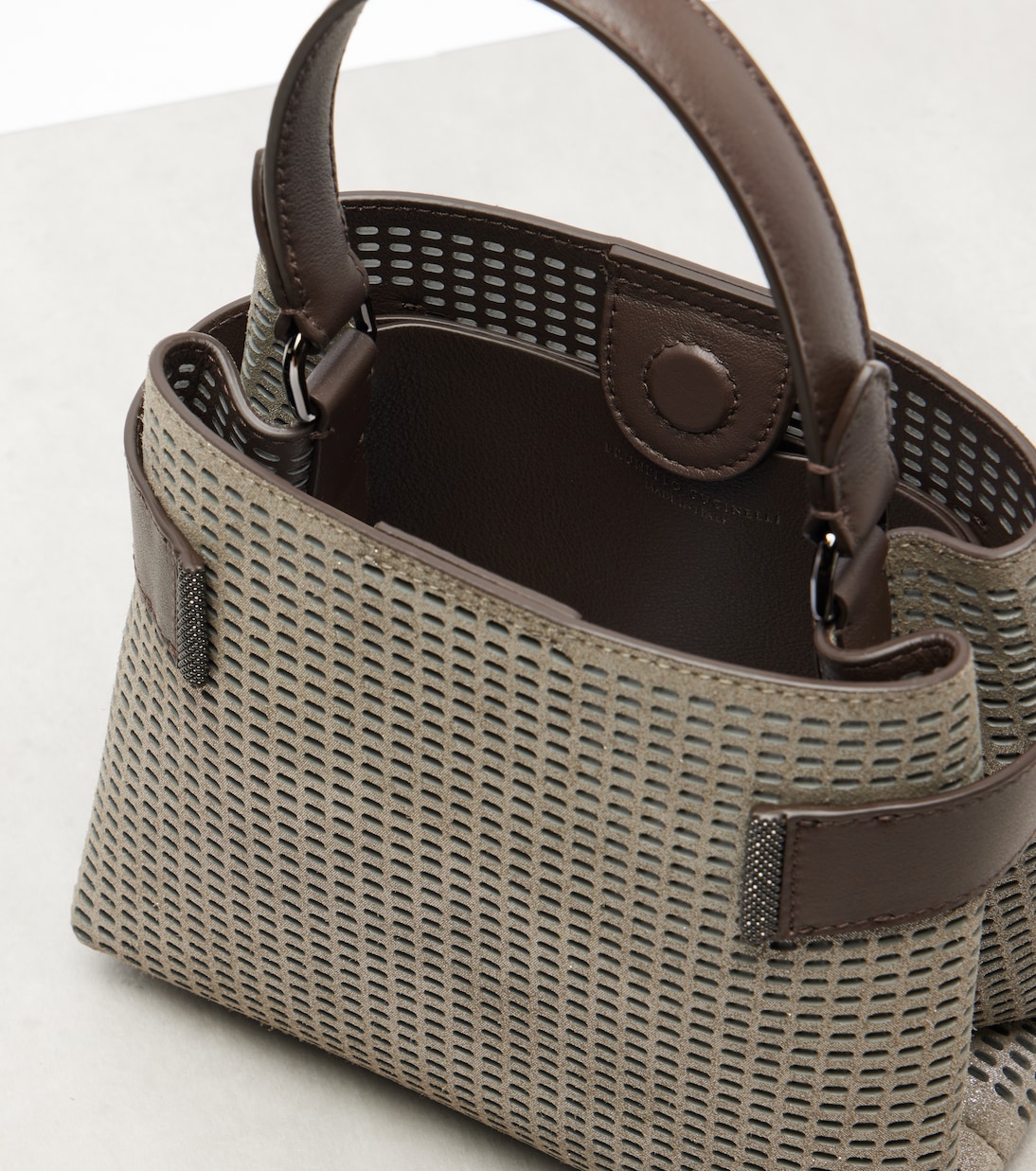Henkeltasche Essence Small aus Leder | Brunello Cucinelli