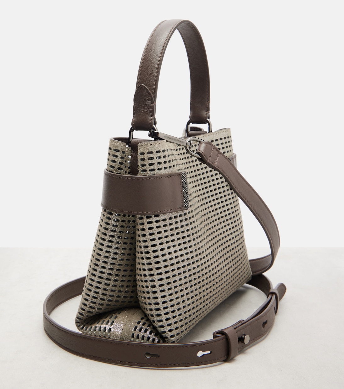 Henkeltasche Essence Small aus Leder | Brunello Cucinelli