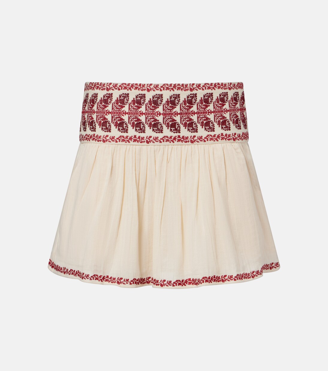 Picadilia embroidered cotton miniskirt | Marant Etoile