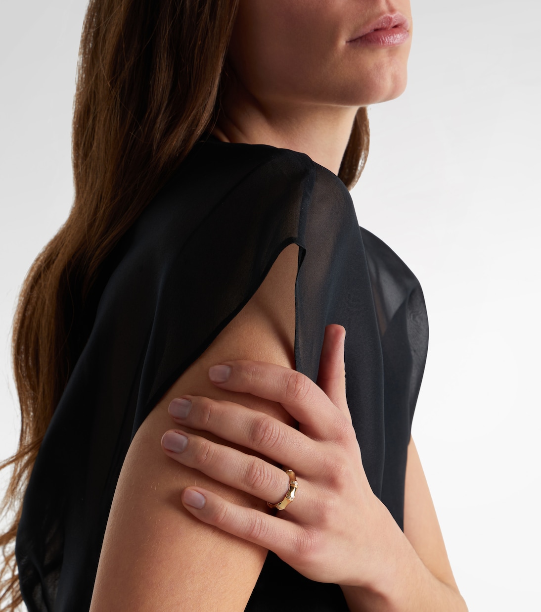 Bamboo Resort 14kt gold (585/1000) ring with diamonds | Stone and Strand