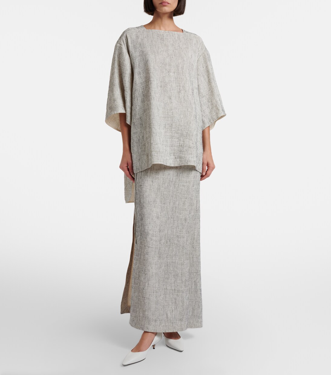 Hamza亚麻与真丝上衣 | The Row