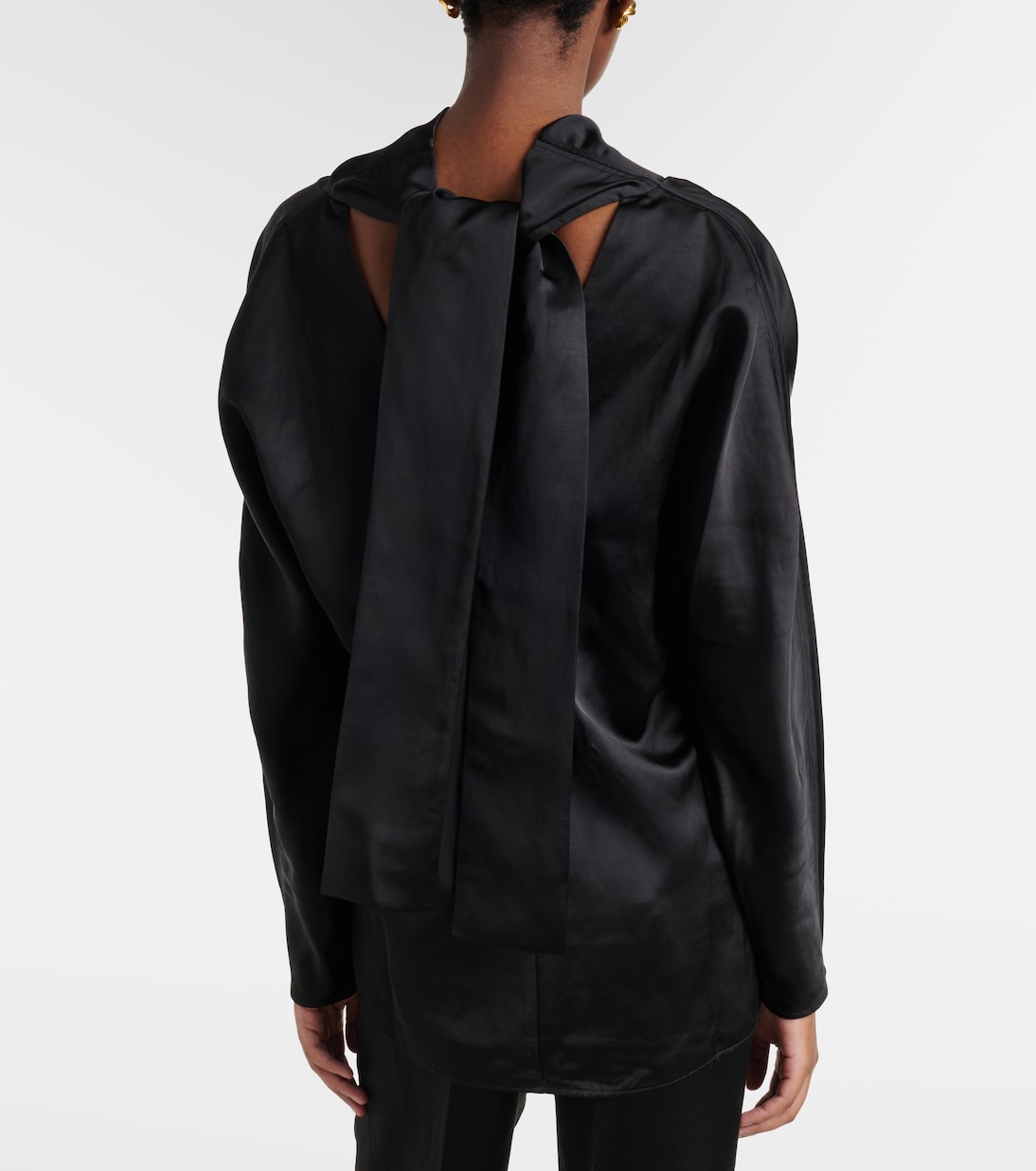 Draped satin blouse | Toteme