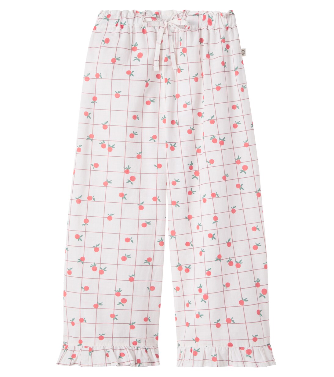 Jane printed ruffled cotton pants | Cozmo