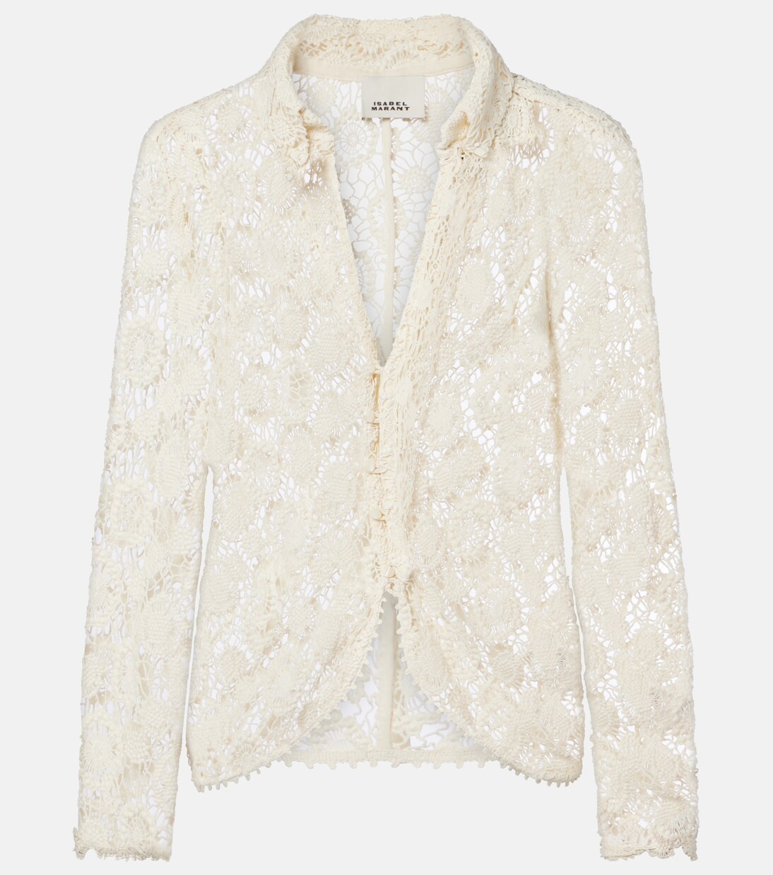 Cotton and silk crochet top | Isabel Marant