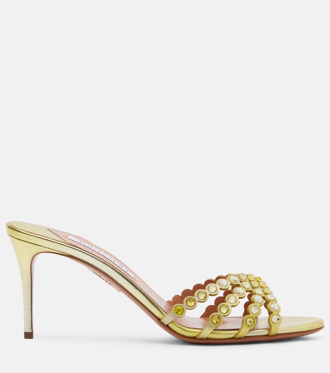 Tequila embellished leather mules | Aquazzura