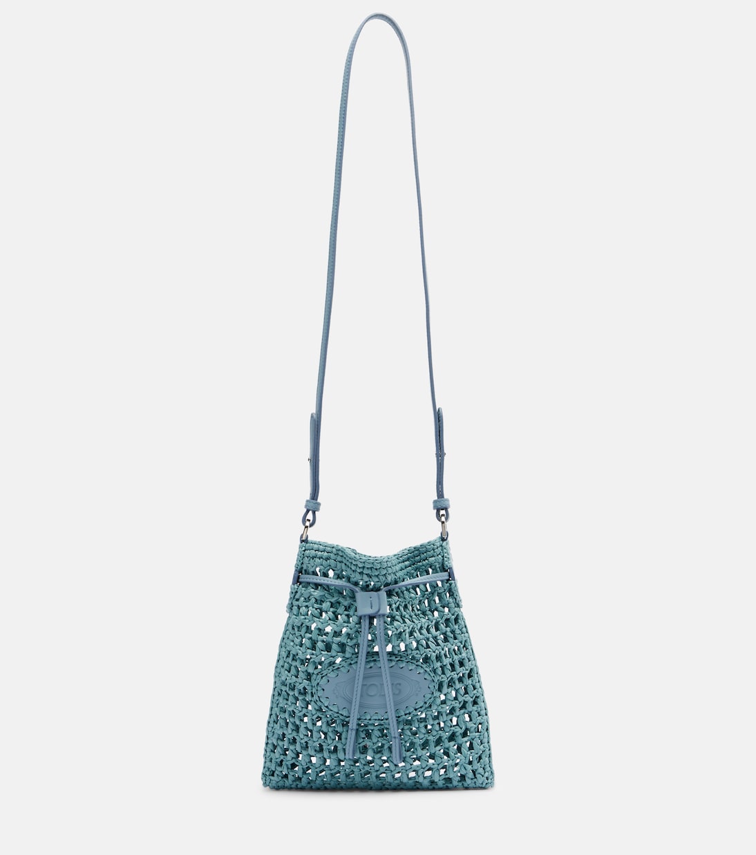 EBL Mini raffia-effect bucket bag | Tod's