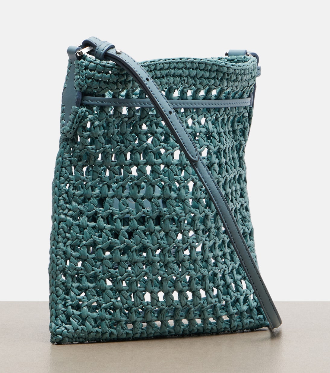 EBL Mini raffia-effect bucket bag | Tod's