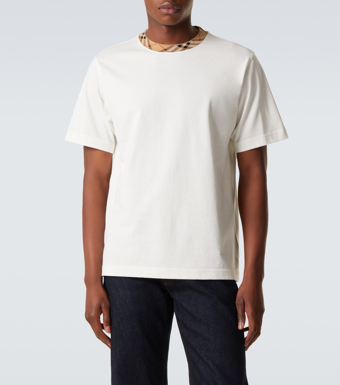 Burberry Check cotton jersey T-shirt | Burberry