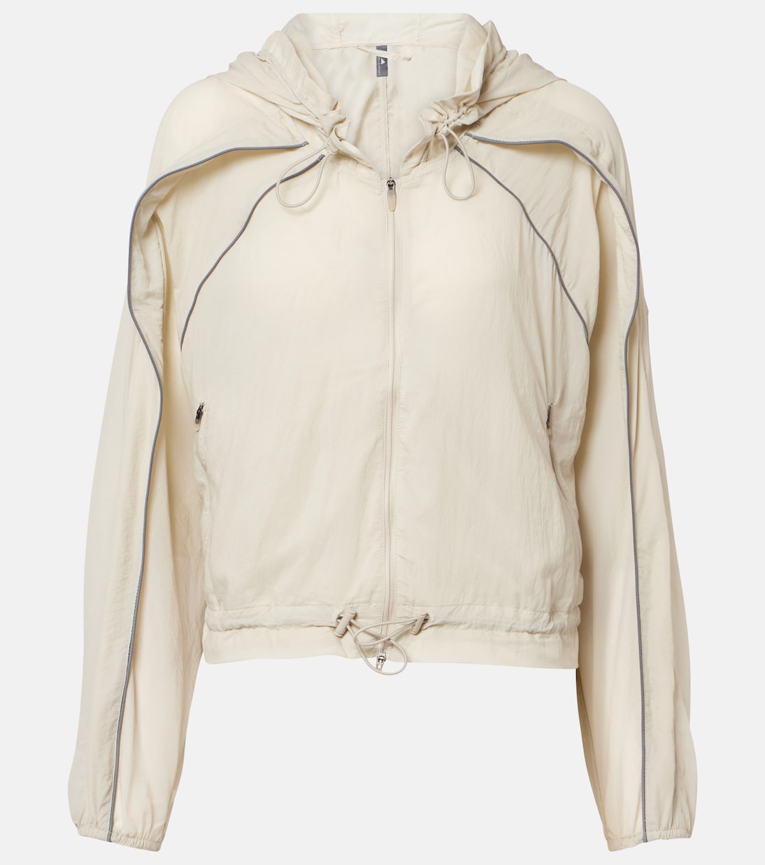 Gathered hooded track jacket | Adidas by Stella McCartney