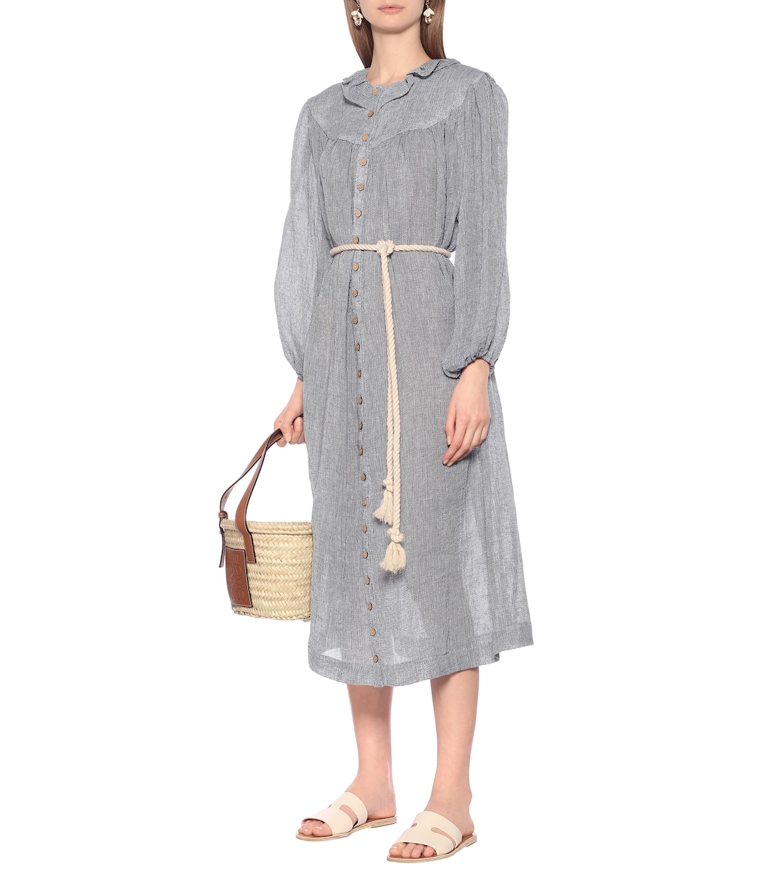 Vestido camisero Fiona de lino | Lisa Marie Fernandez