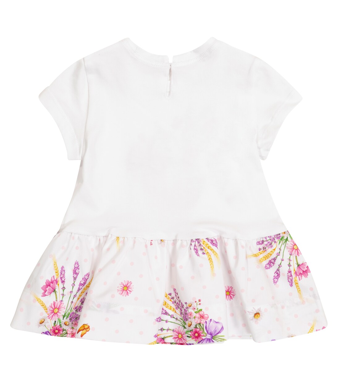 Bebé - vestido de algodón estampado | Monnalisa