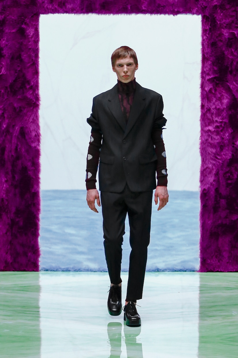 Single-breasted mohair wool suit | Prada