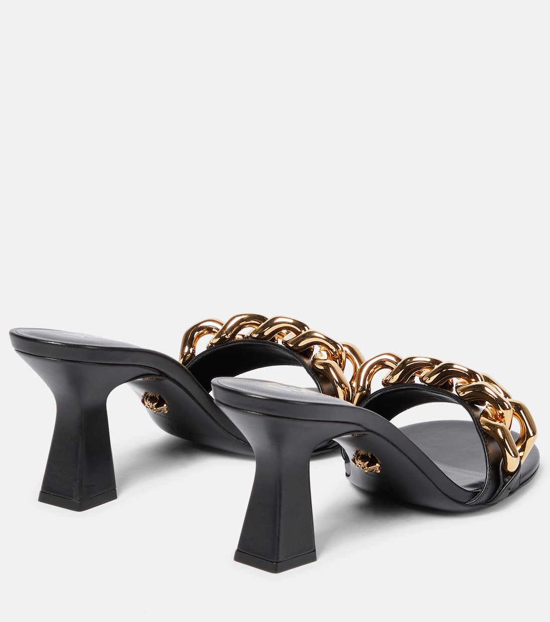 Mules Medusa en cuir à ornements | Versace