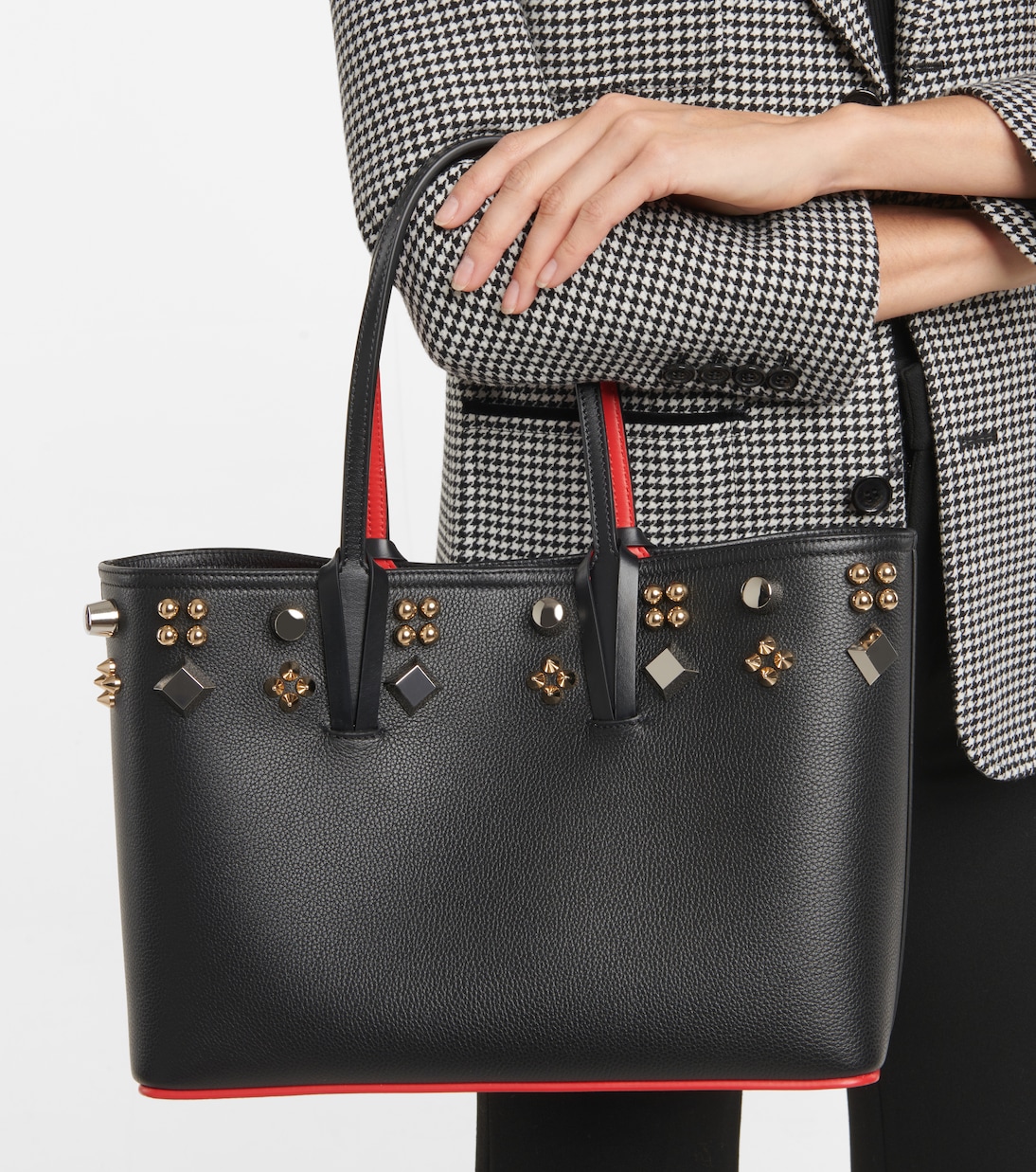 Shopper Cabata in pelle con borchie | Christian Louboutin