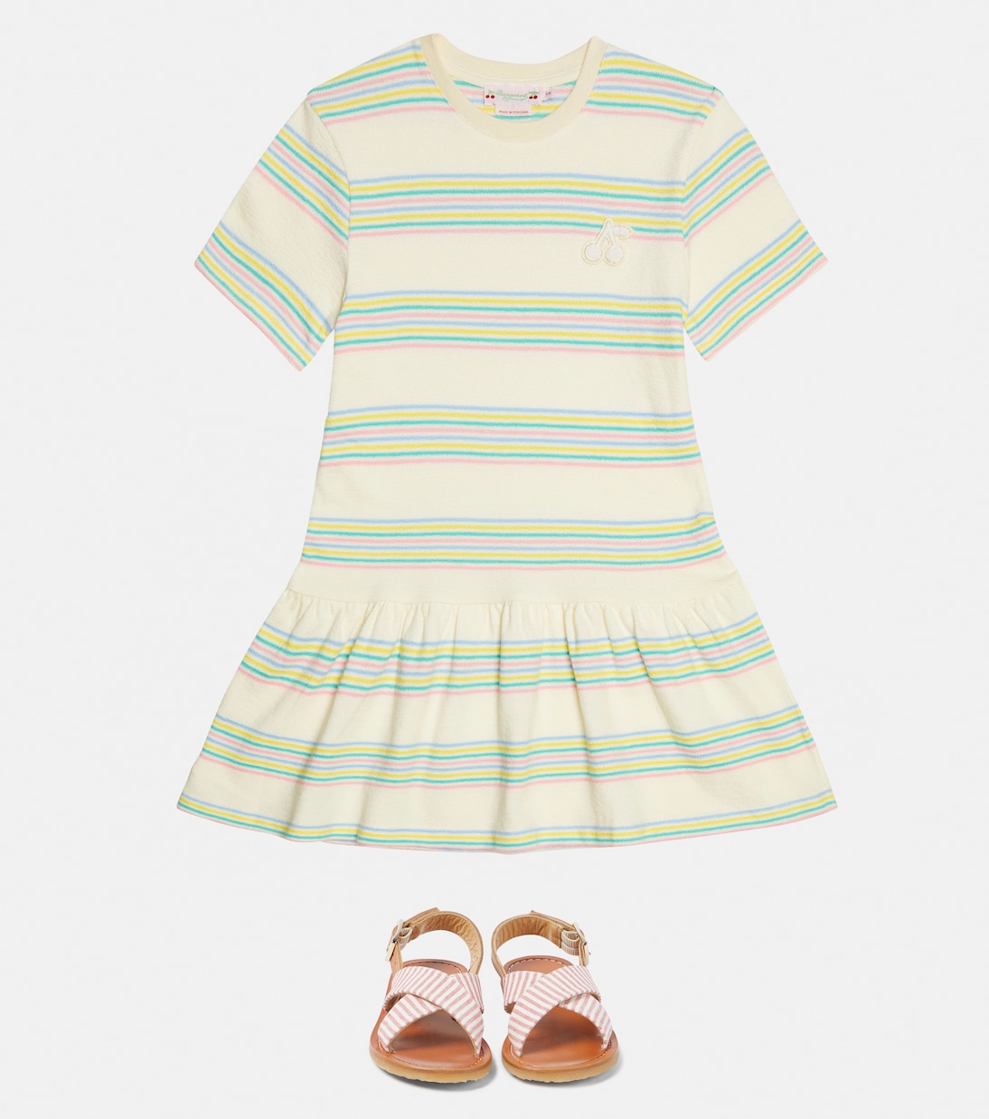 Amaia striped cotton dress | Bonpoint