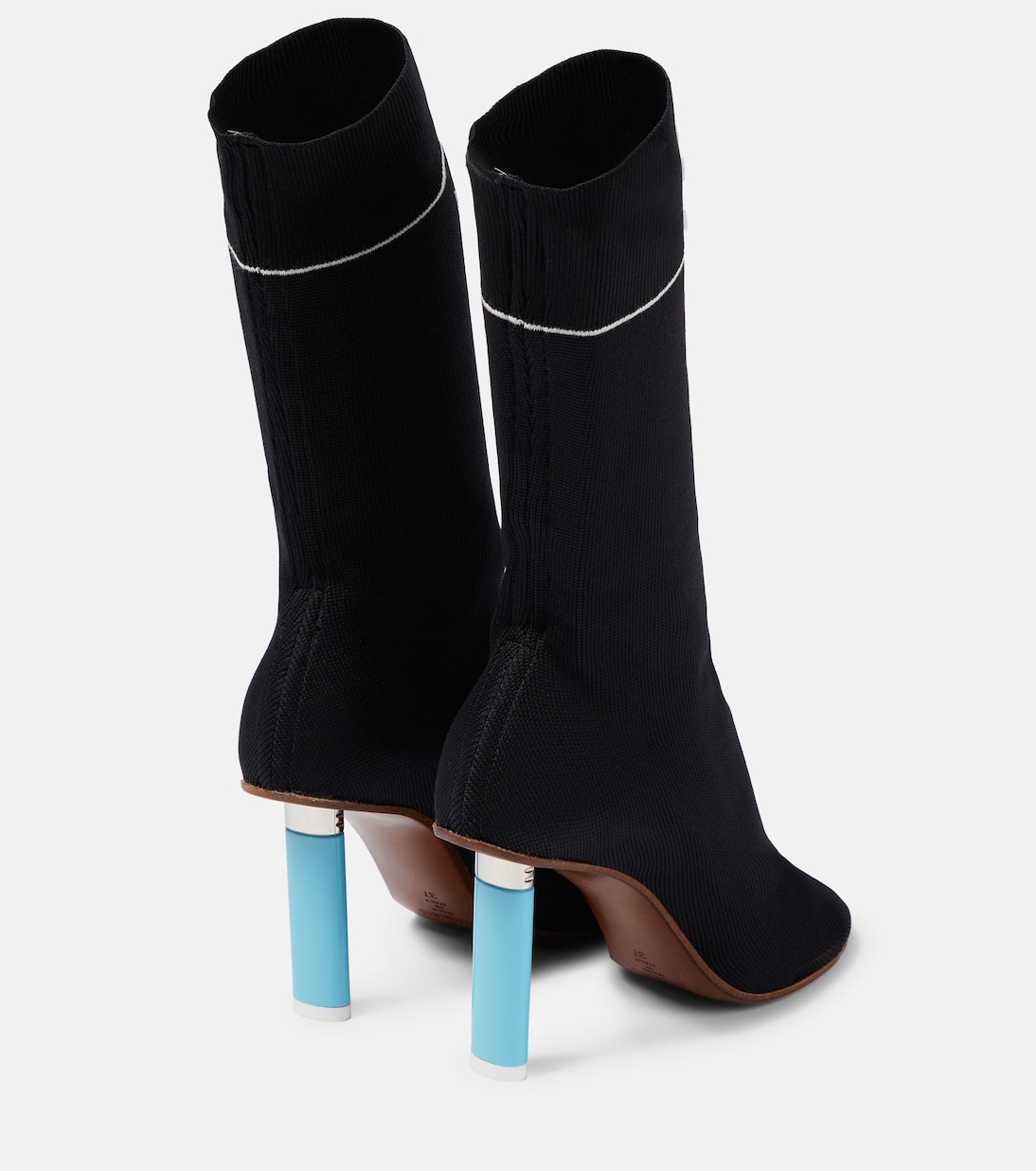 Logo knit ankle boots | Vetements