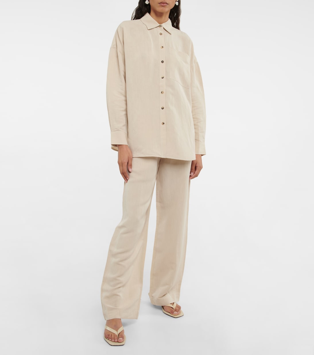 Pantalon ample Essentials en lin mélangé | CO
