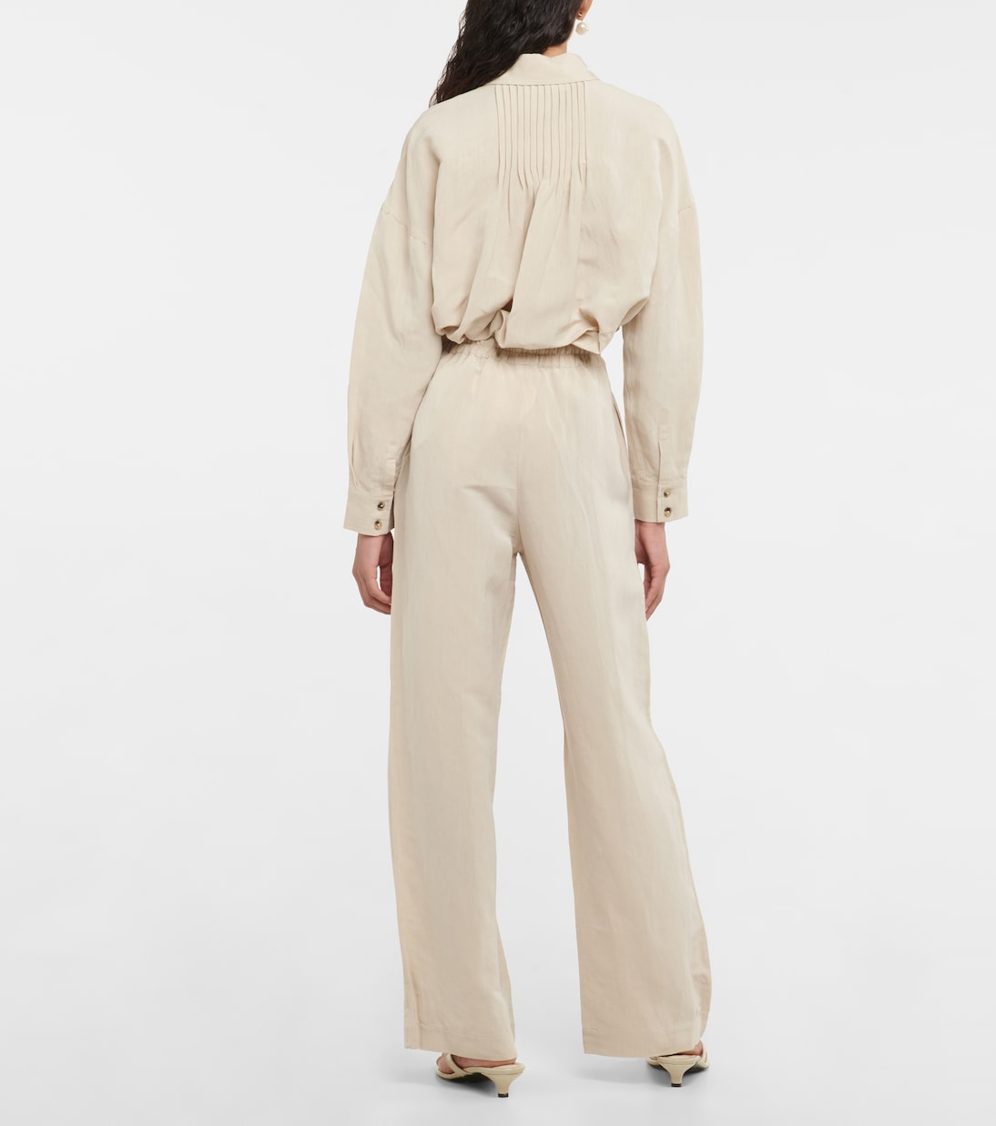Pantalon ample Essentials en lin mélangé | CO