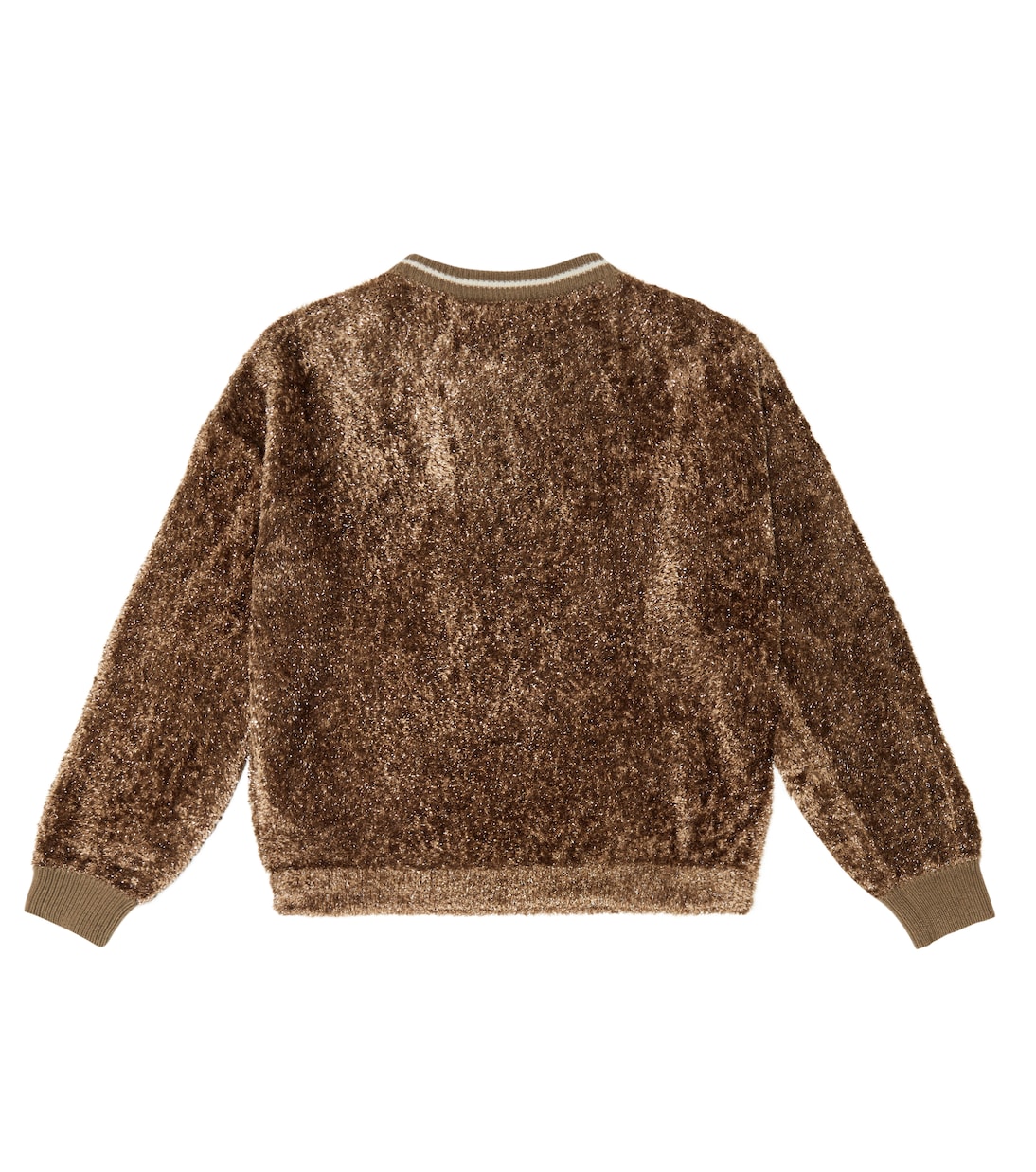 Embroidered chenille sweater | Brunello Cucinelli Kids