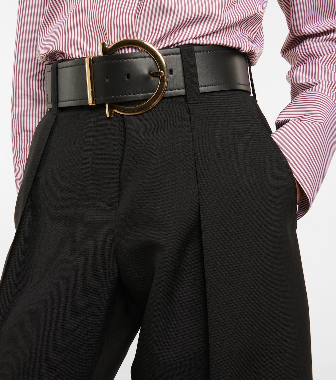 Gancini leather belt | Ferragamo