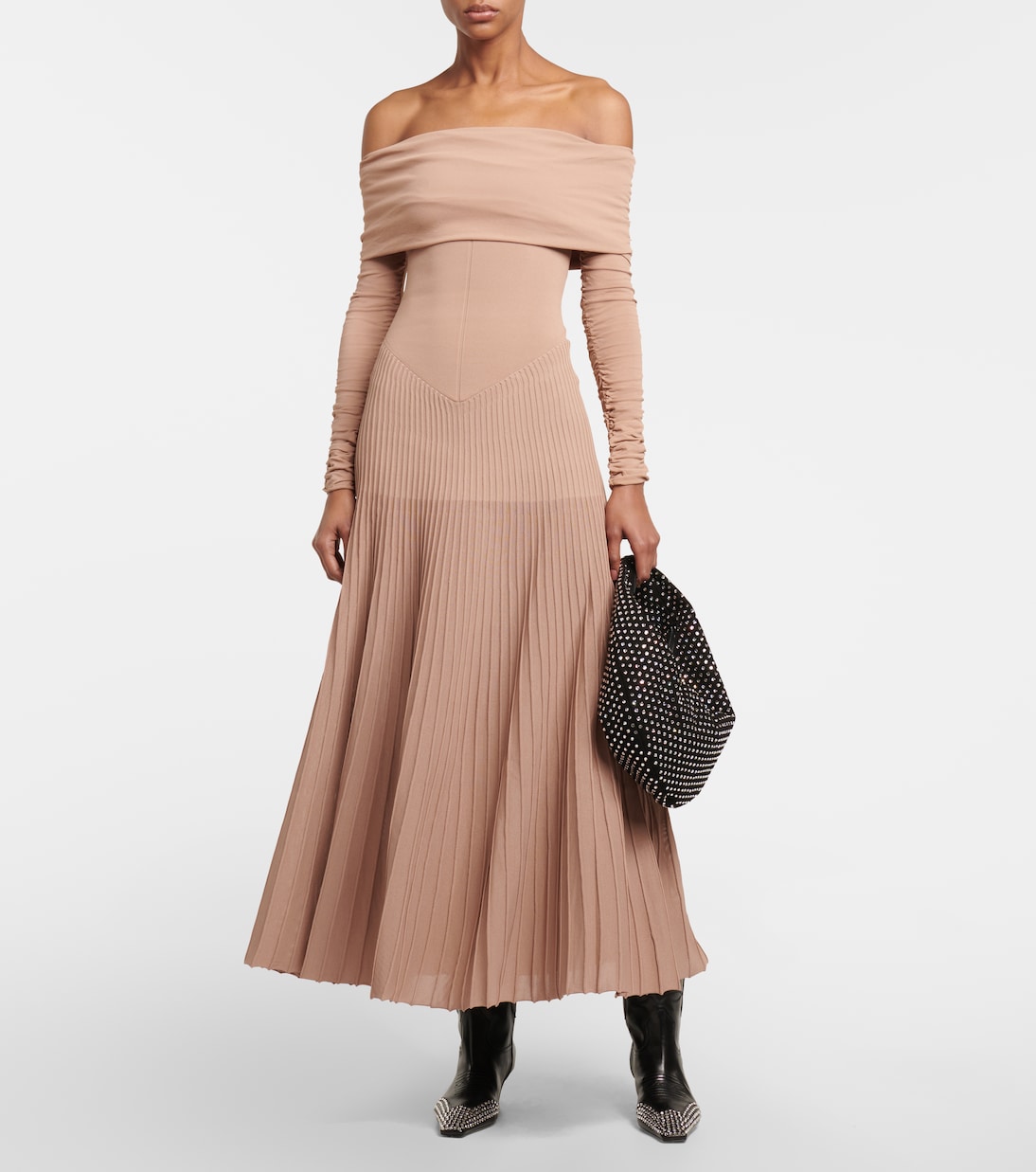 Rebecca off-shoulder maxi dress | Khaite