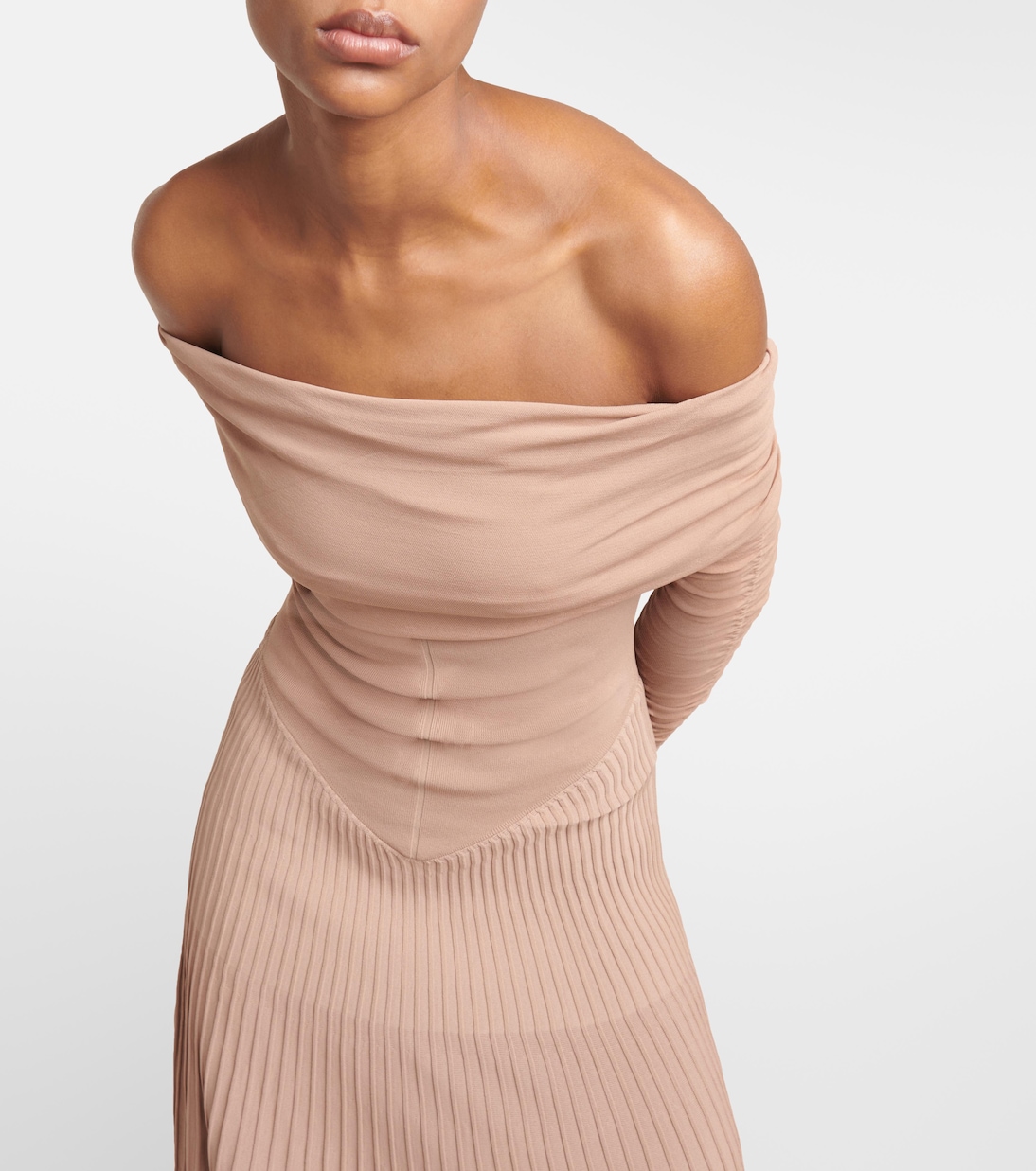 Rebecca off-shoulder maxi dress | Khaite
