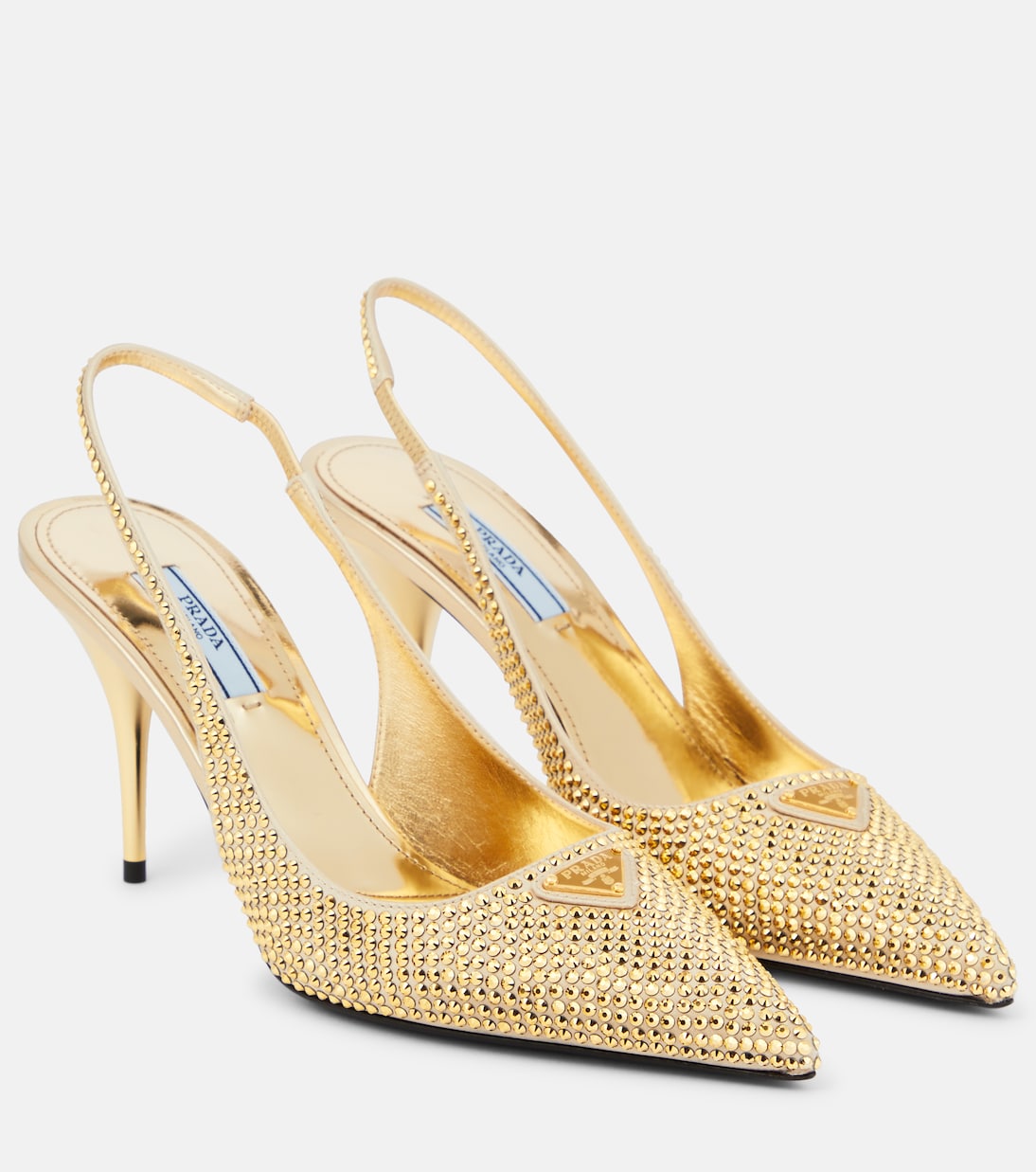 Pumps slingback con cristalli | Prada