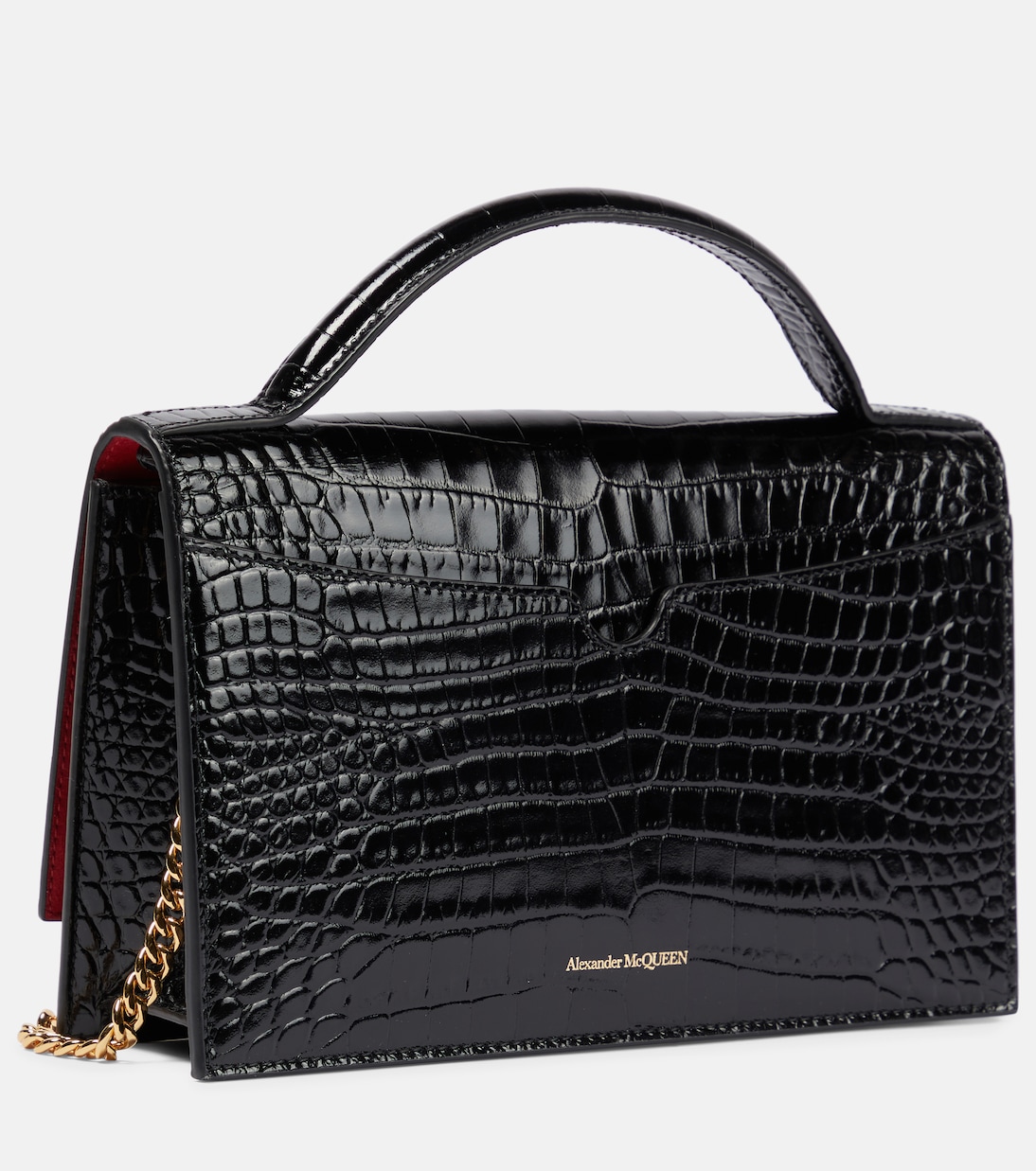 Skull Medium leather shoulder bag | McQueen