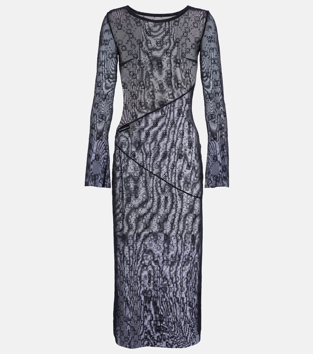 Abito midi Moonogram in mesh | Marine Serre