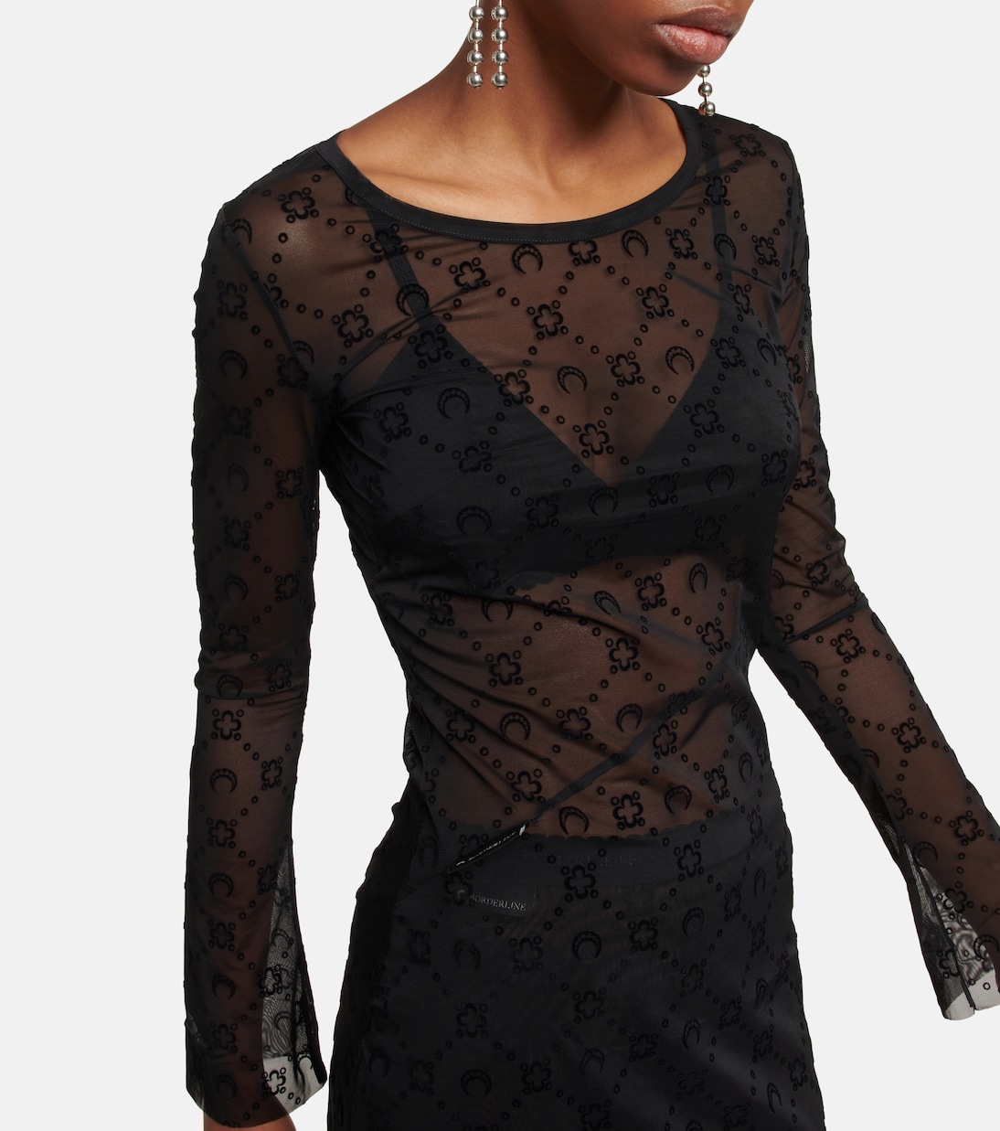 Abito midi Moonogram in mesh | Marine Serre